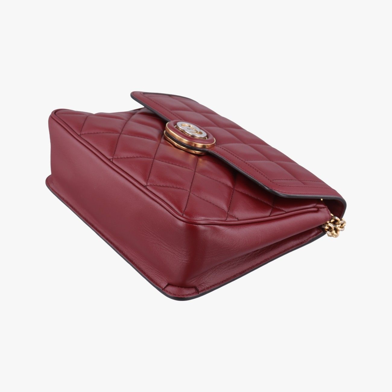 Gucci Mini Deco Wine Red Leather Messenger — view 4
