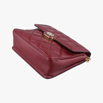 Gucci Mini Deco Wine Red Leather Messenger — view 4