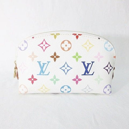 Louis Vuitton Takashi Murakami Monogram Pouch Cosmetic Multicolor White
