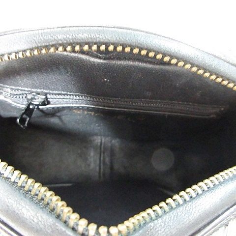 Chanel Shoulder Bag Chain Tassel CC Logo CC Enamel Black — view 9