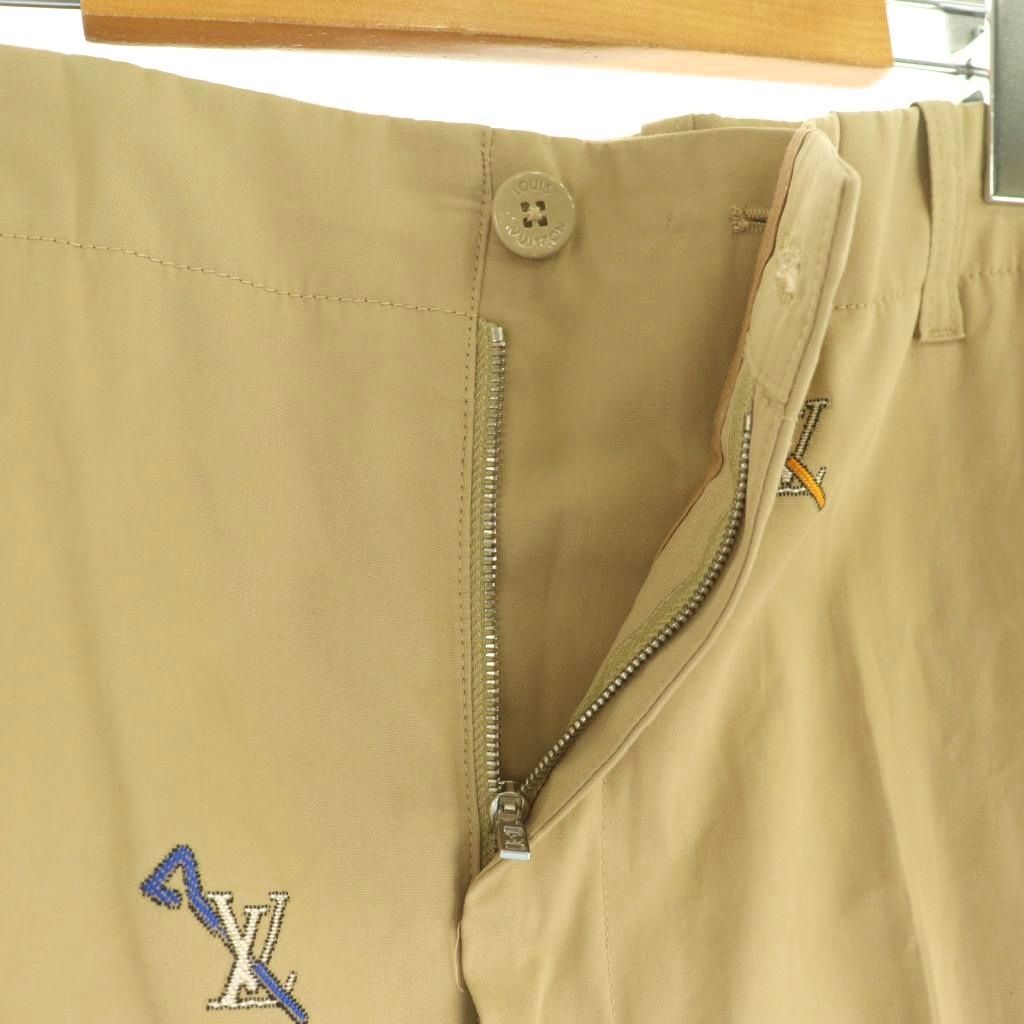 Louis Vuitton LV Embroidery Logo Chino Pants Tapered 54 Beige Multicolor ES — view 3