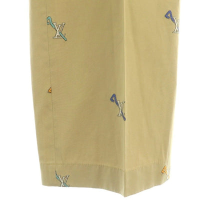 Louis Vuitton LV Embroidery Logo Chino Pants Tapered 54 Beige Multicolor ES — view 4