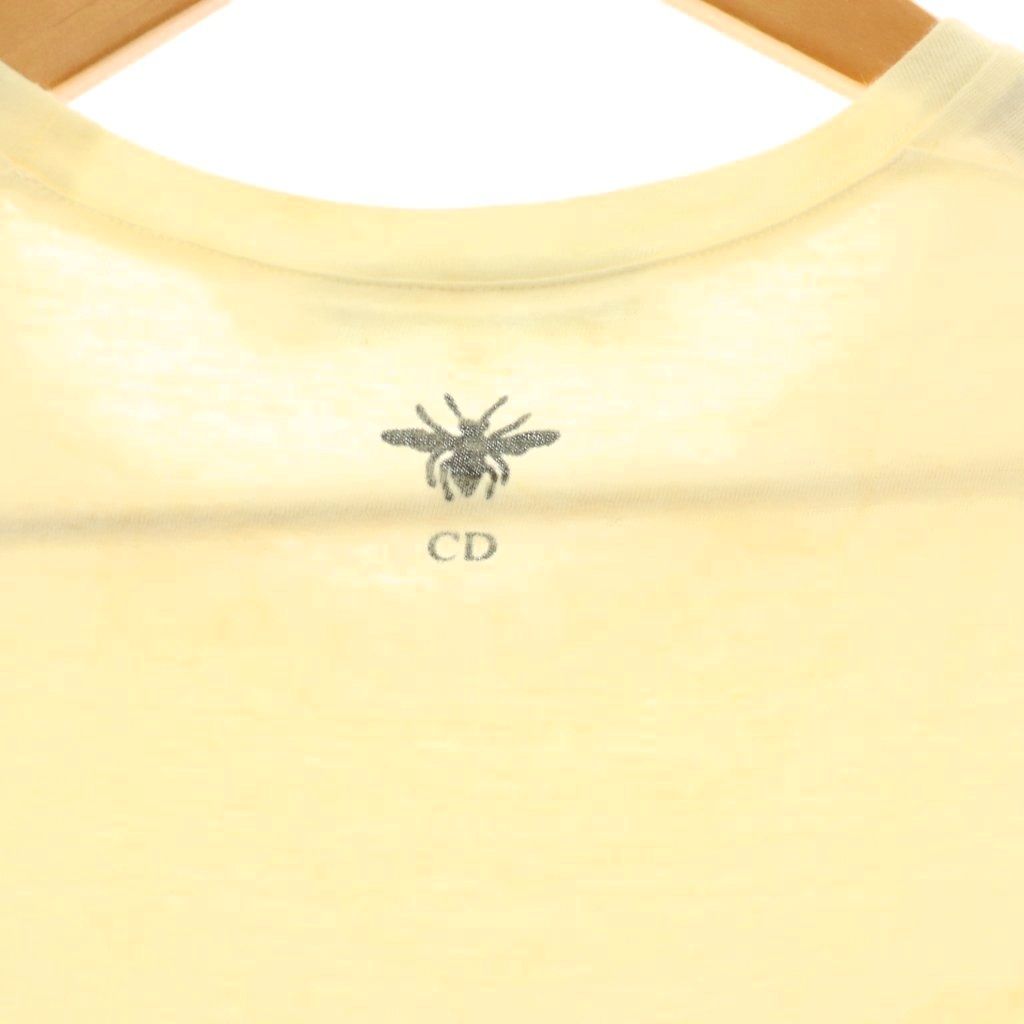 Dior J'adior 8 T-Shirt Sequin Embroidery Top Short Sleeve Linen Blend M Ivory — view 5