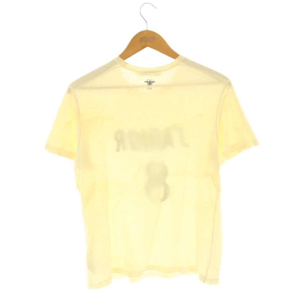 Dior J'adior 8 T-Shirt Sequin Embroidery Top Short Sleeve Linen Blend M Ivory — view 2