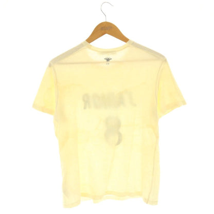 Dior J'adior 8 T-Shirt Sequin Embroidery Top Short Sleeve Linen Blend M Ivory — view 2