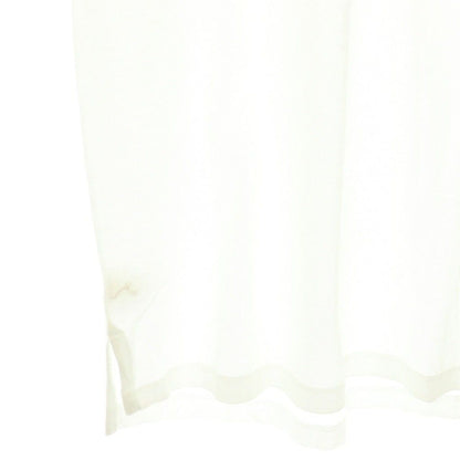 Hermes Logo Embroidery Polo Shirt Top Cotton L White CX AD — view 5