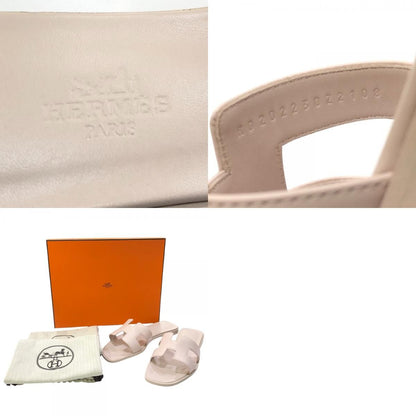 Hermes Sandals Oran Leather Rose Cancan Pink — view 9