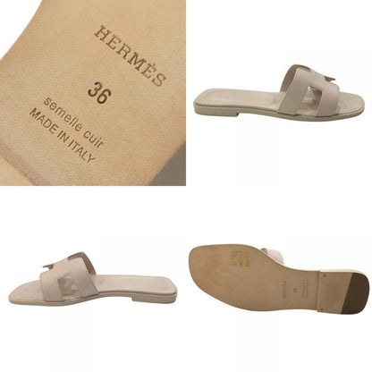 Hermes Sandals Oran Leather Rose Cancan Pink — view 8