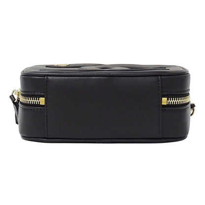 Chanel Shoulder Bag Leather Black Gold Chain Small — view 3
