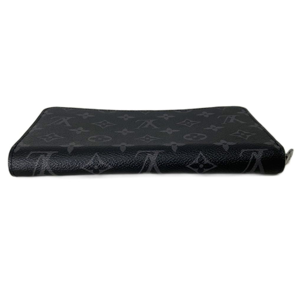 Louis Vuitton Monogram Eclipse Zippy Organizer NM Wallet Black Zip Around — view 5