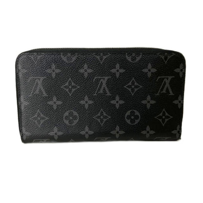 Louis Vuitton Monogram Eclipse Zippy Organizer NM Wallet Black Zip Around