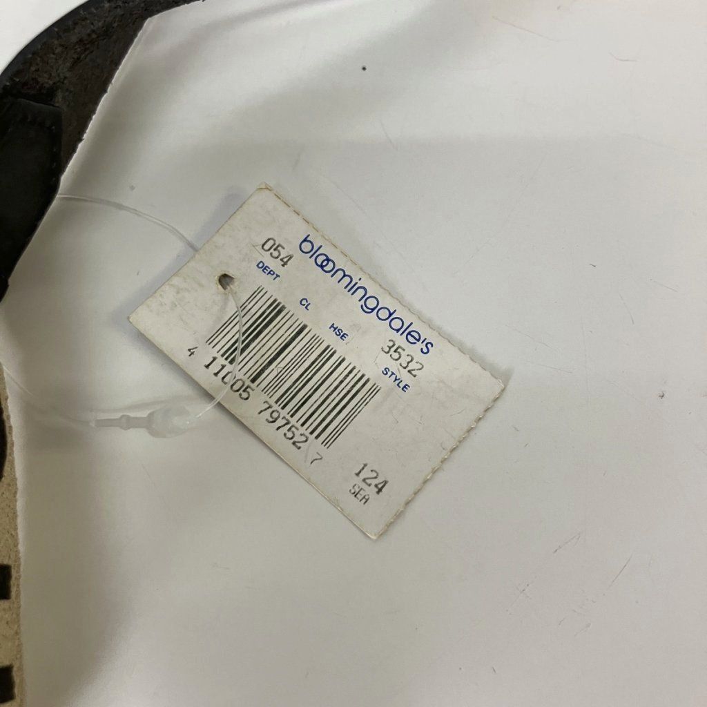 Chanel Suspenders CC Logo Belt Canvas Leather Archive Vintage Beige Black — view 9