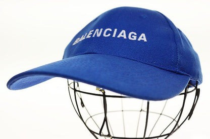Balenciaga Baseball Cap L Logo Embroidery Hat Blue