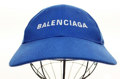 Balenciaga Baseball Cap L Logo Embroidery Hat Blue — view 2