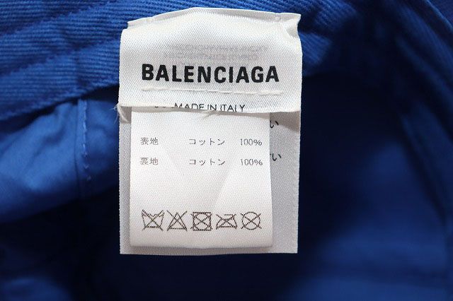 Balenciaga Baseball Cap L Logo Embroidery Hat Blue — view 7