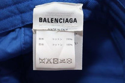 Balenciaga Baseball Cap L Logo Embroidery Hat Blue — view 7