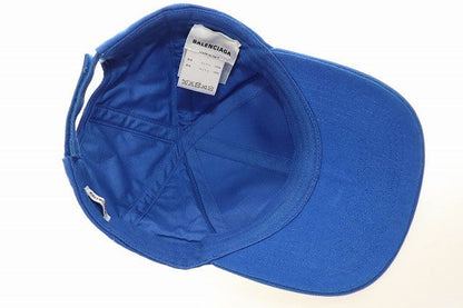 Balenciaga Baseball Cap L Logo Embroidery Hat Blue — view 6