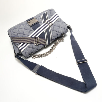 Chanel Shoulder Bag Denim Messenger — view 8