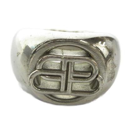Balenciaga BB Signet Ring Logo Silver — view 2