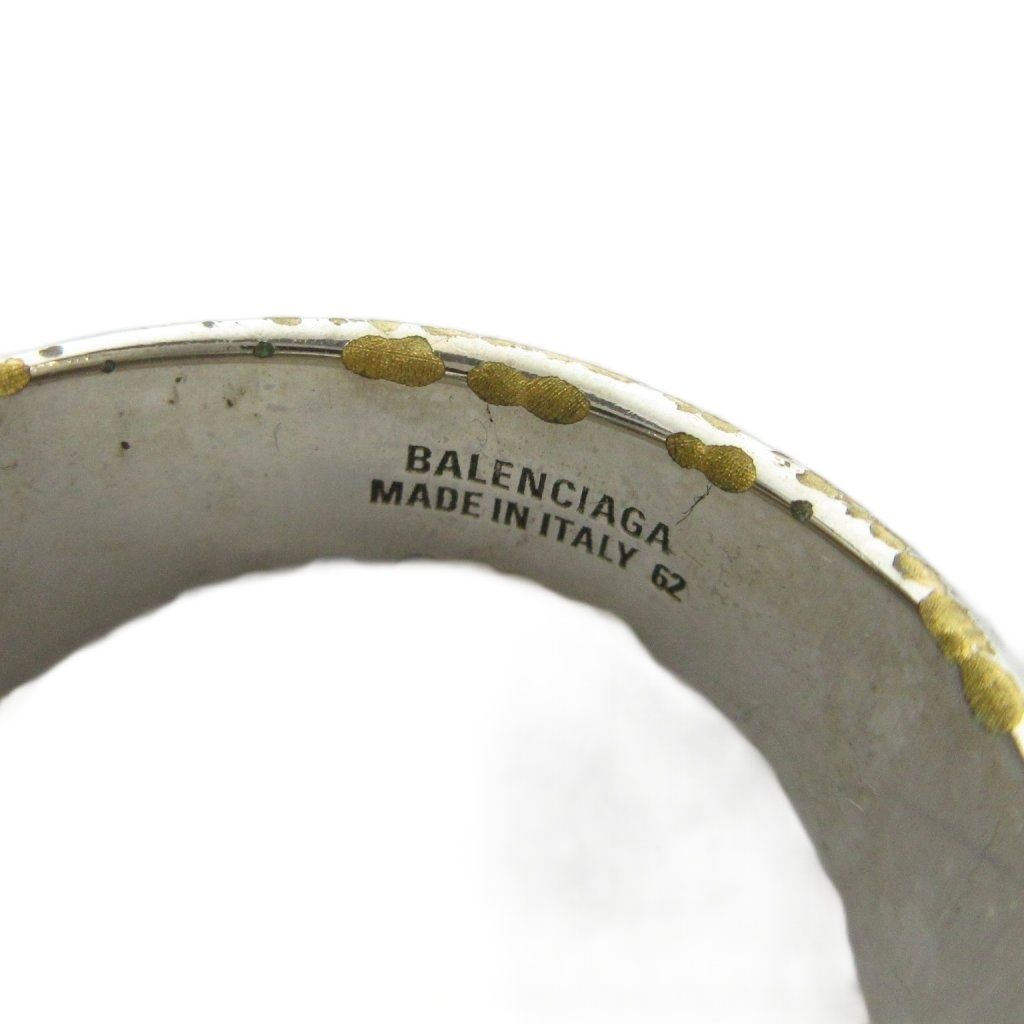 Balenciaga BB Signet Ring Logo Silver — view 5