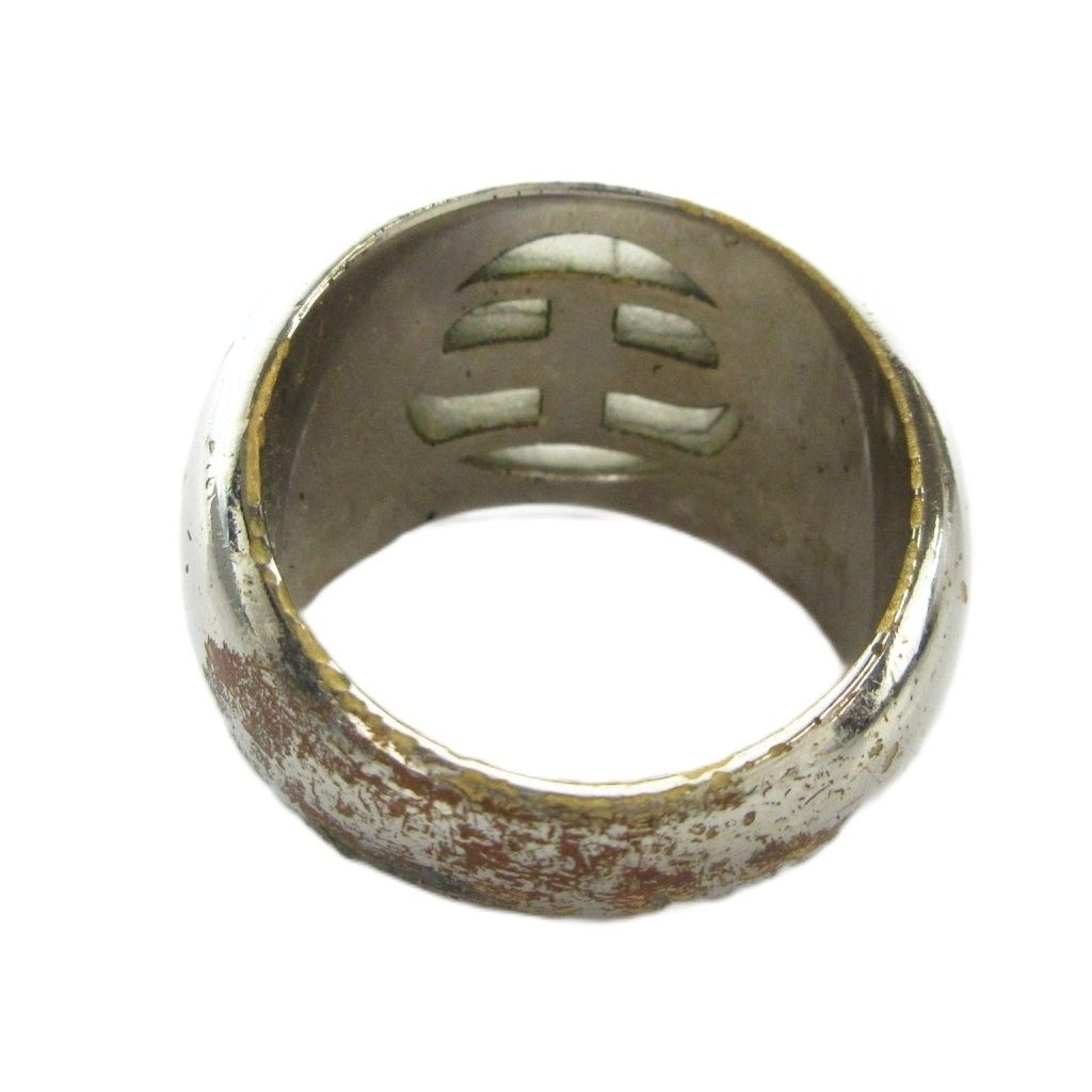 Balenciaga BB Signet Ring Logo Silver — view 4