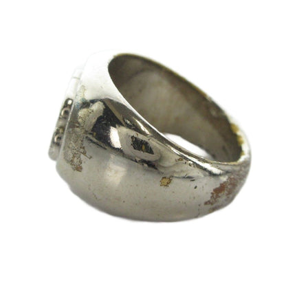 Balenciaga BB Signet Ring Logo Silver — view 3