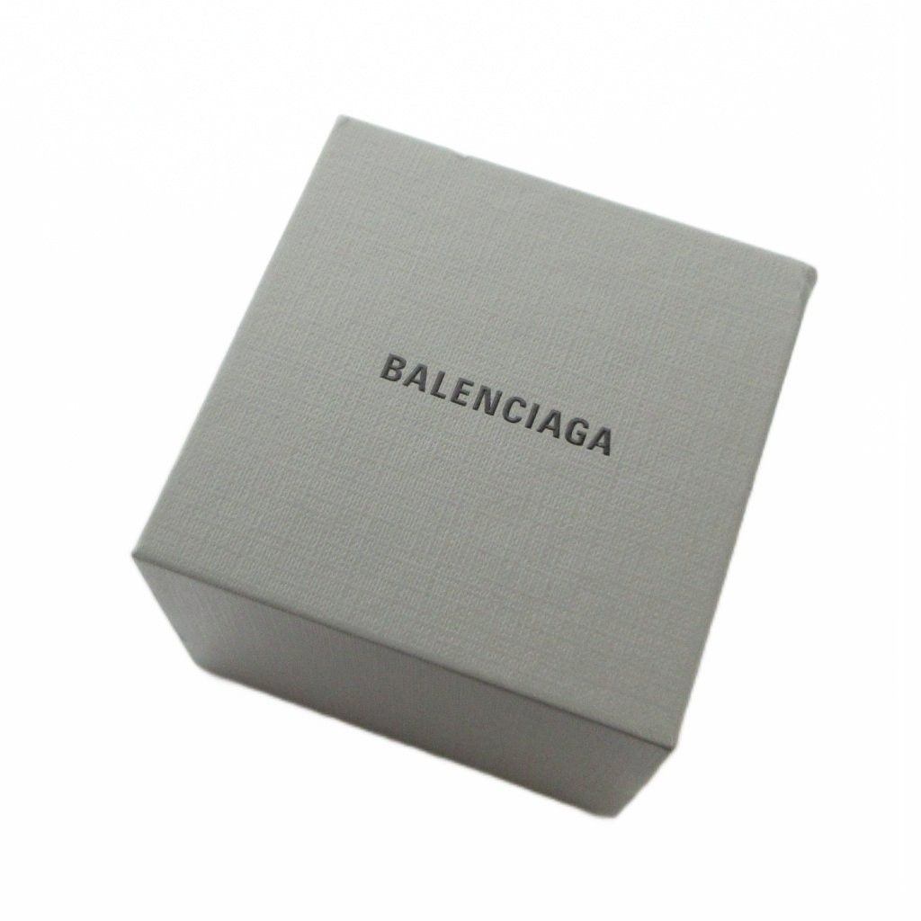 Balenciaga BB Signet Ring Logo Silver — view 6