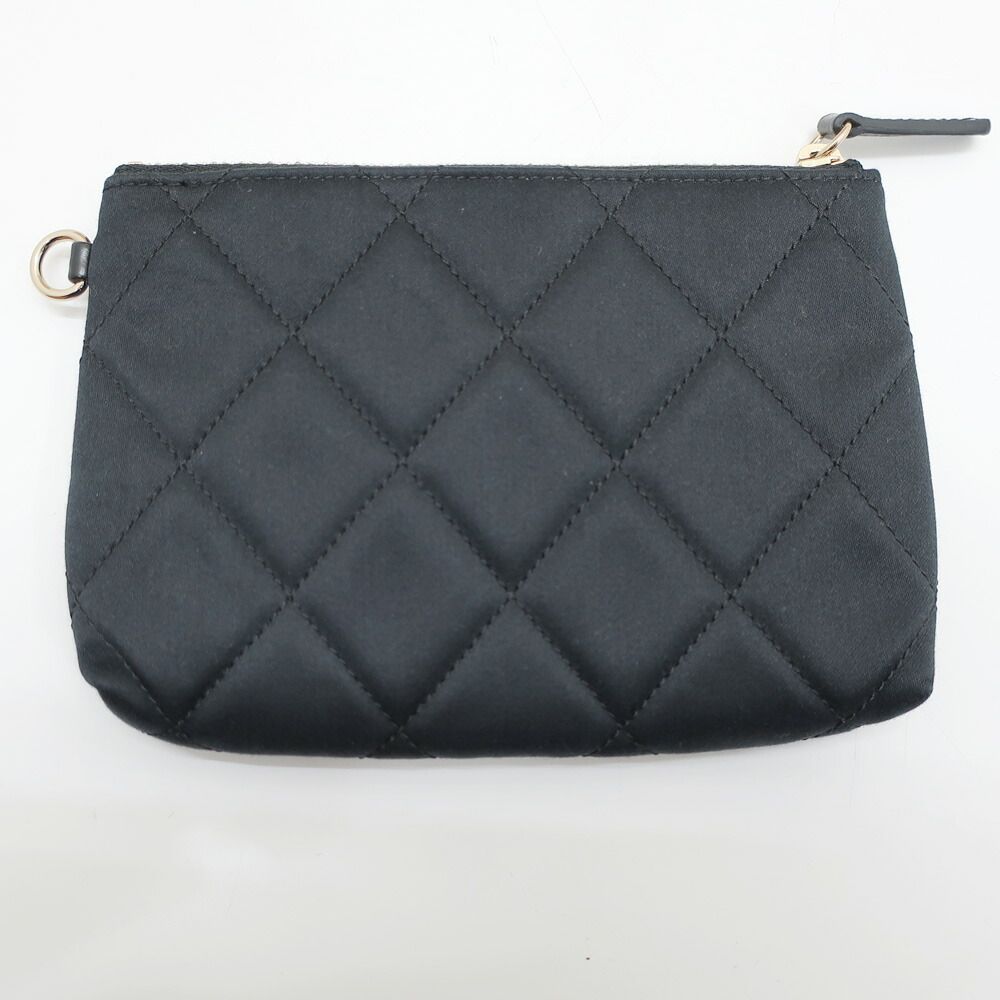 Chanel Ten Small Shopping Bag Blade Straw Lambskin Beige Black — view 9