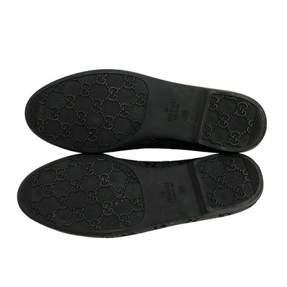 Gucci Flat Shoes Black GG Pattern — view 4