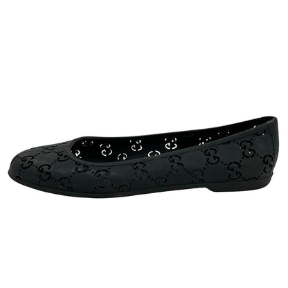 Gucci Flat Shoes Black GG Pattern