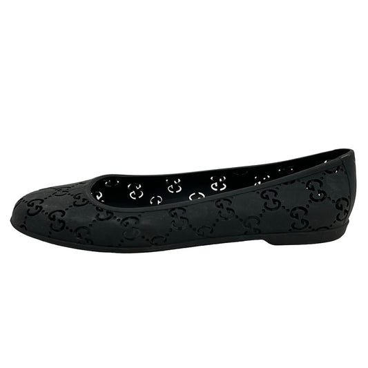 Gucci Flat Shoes Black GG Pattern