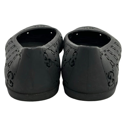 Gucci Flat Shoes Black GG Pattern — view 3