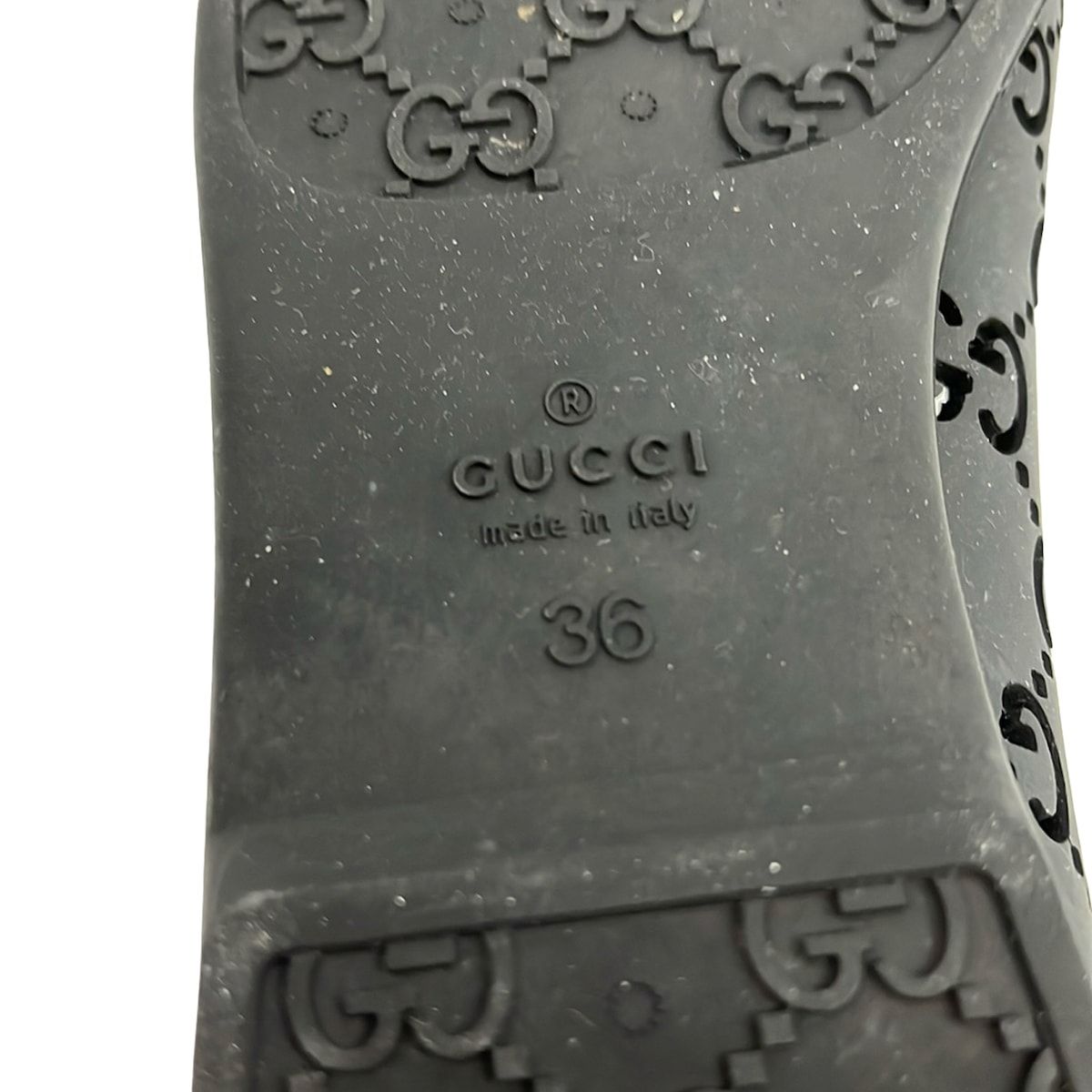 Gucci Flat Shoes Black GG Pattern — view 5