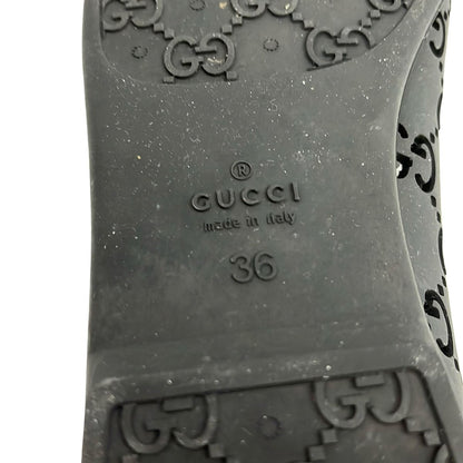 Gucci Flat Shoes Black GG Pattern — view 5
