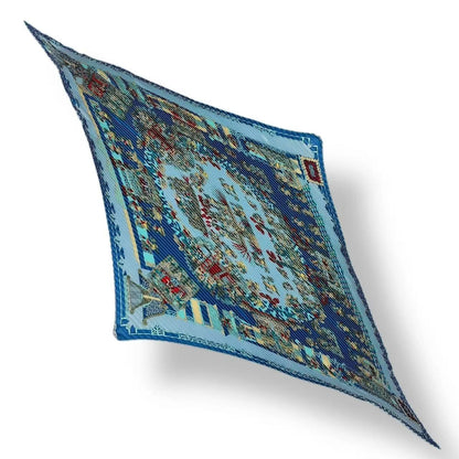Hermes Scarf Pleated Silk Celestial Bodies and the Sun Ancient Inca Empire — view 2