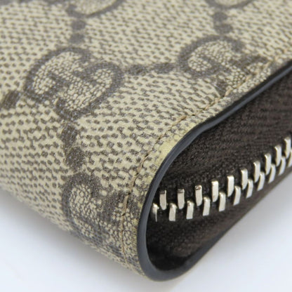 Gucci Wallet Sherry Line GG Supreme Canvas Beige Dark Brown Green Red Everyday — view 5