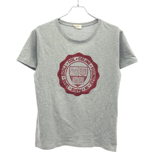 Celine Carre Locky Print T-Shirt Gray