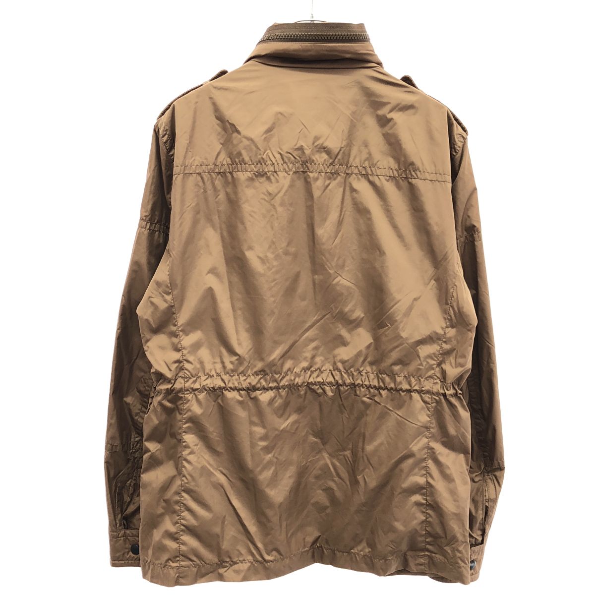 Moncler Cristian Giubbotto Military Jacket Brown — view 2