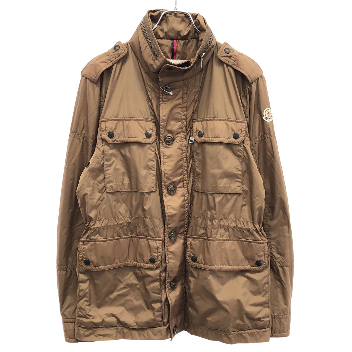 Moncler Cristian Giubbotto Military Jacket Brown