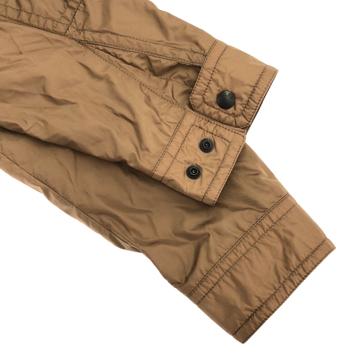 Moncler Cristian Giubbotto Military Jacket Brown — view 5