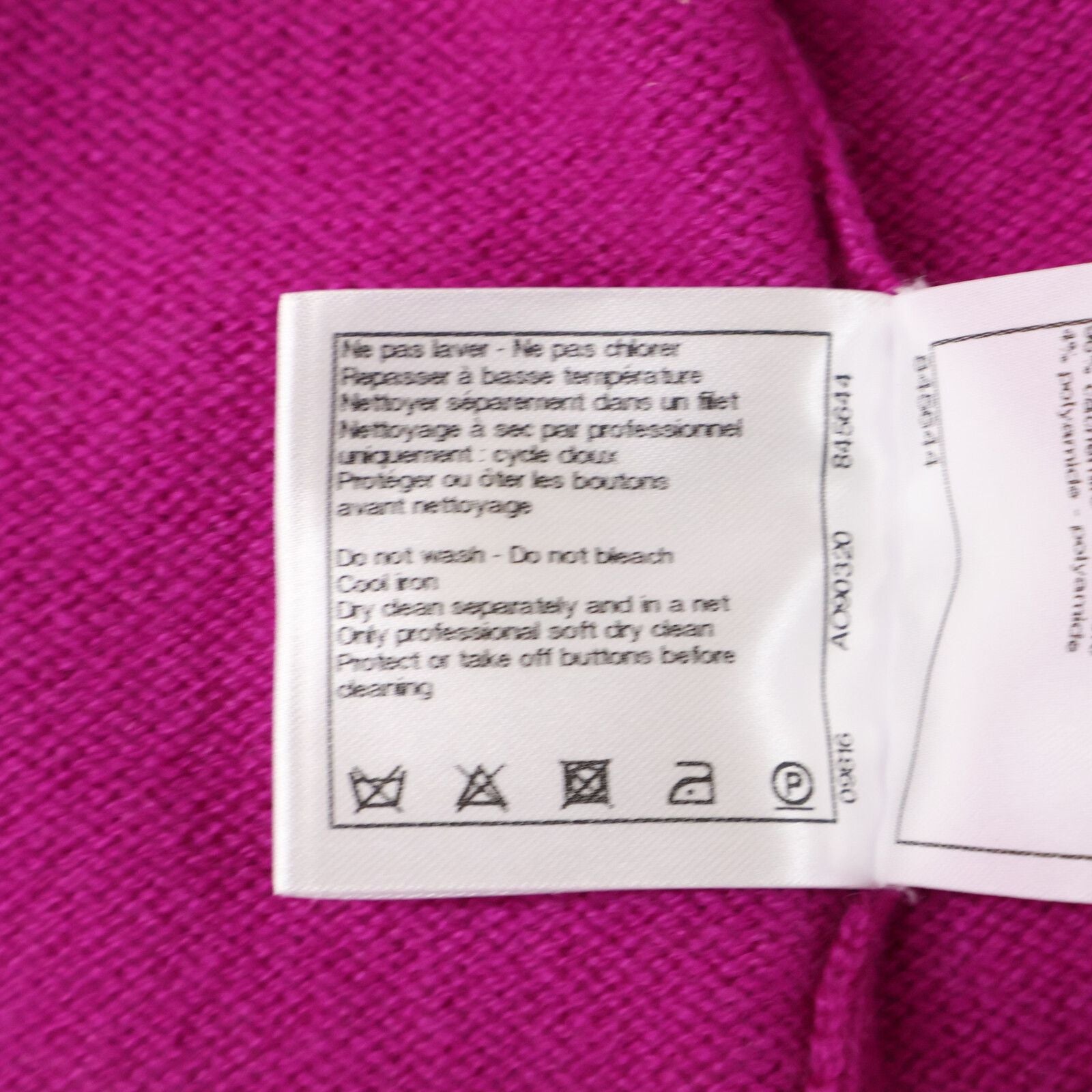 Chanel Cashmere CC Logo Button Cardigan 38 — view 8
