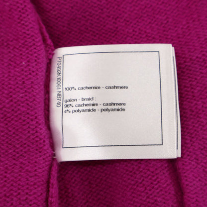 Chanel Cashmere CC Logo Button Cardigan 38 — view 9