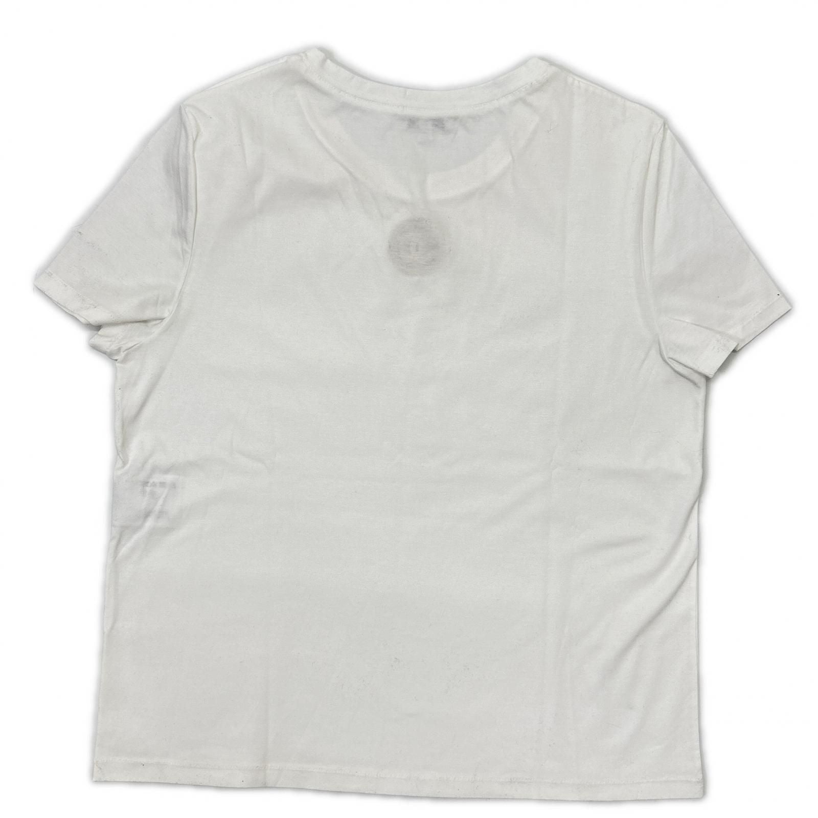 Chanel CC Logo Brooch White T-Shirt — view 2