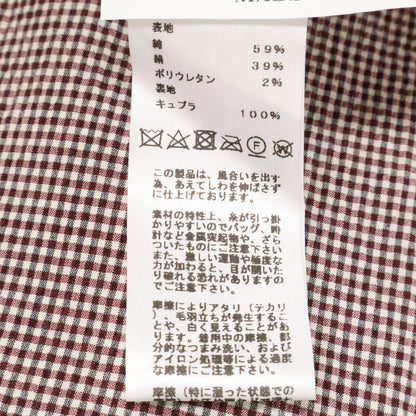 Hermes Check Seersucker Silk Blend Tailored Jacket 54 — view 7