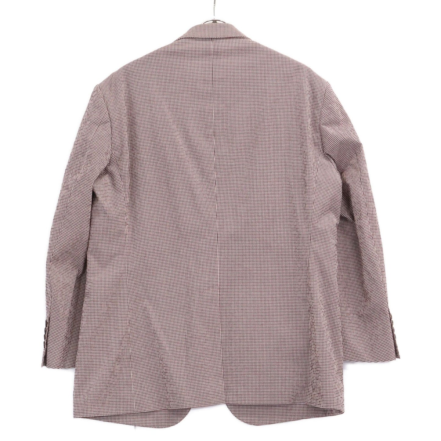 Hermes Check Seersucker Silk Blend Tailored Jacket 54 — view 2