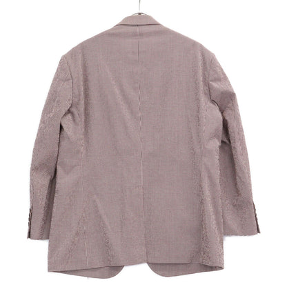 Hermes Check Seersucker Silk Blend Tailored Jacket 54 — view 2