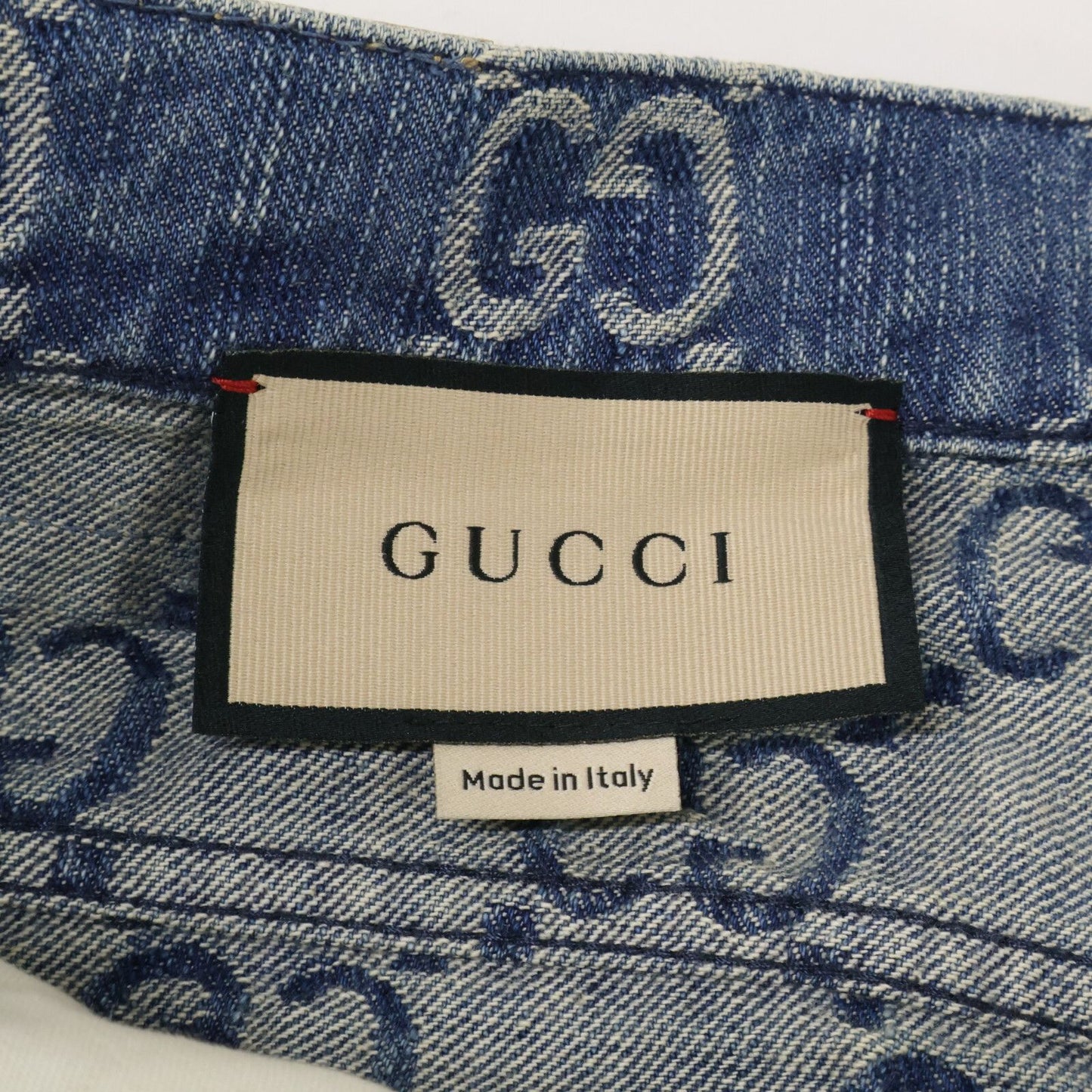 Gucci GG Jacquard Zip Fly Denim Pants 38 — view 4