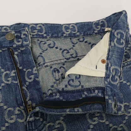 Gucci GG Jacquard Zip Fly Denim Pants 38 — view 3