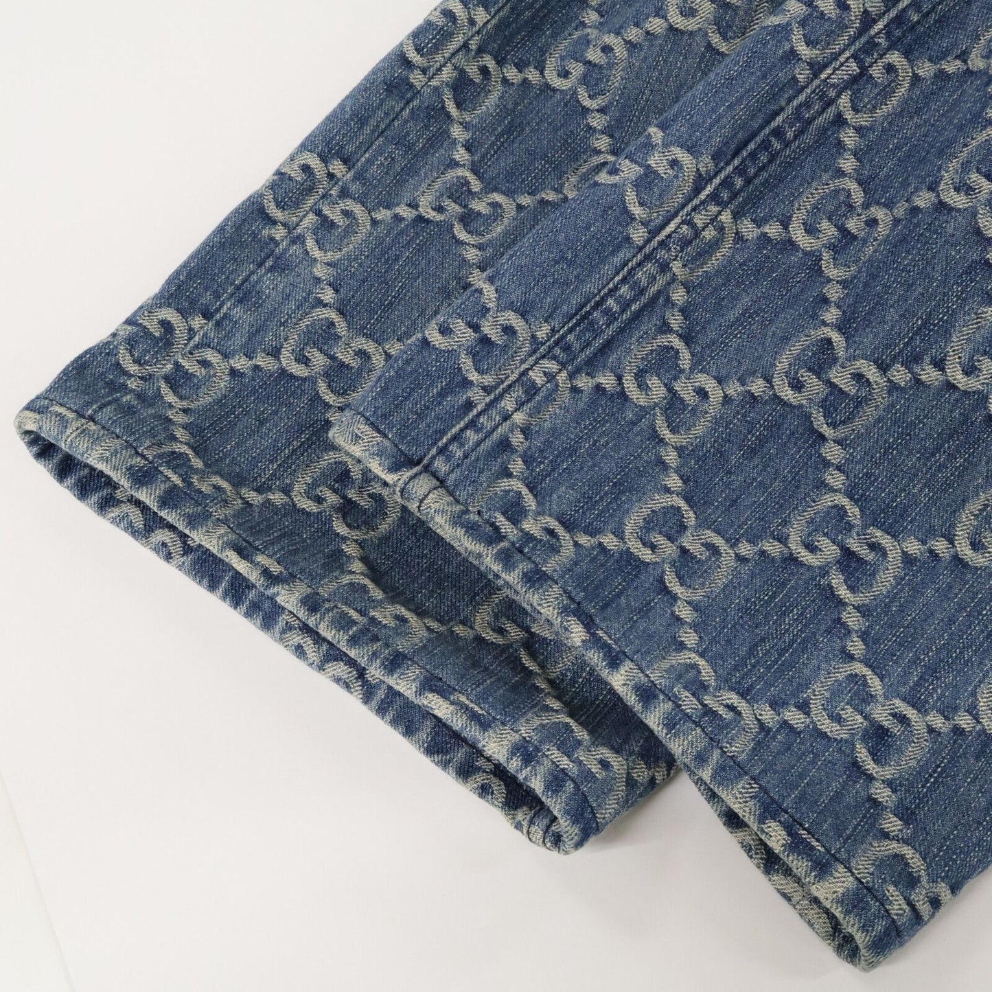 Gucci GG Jacquard Zip Fly Denim Pants 38 — view 7