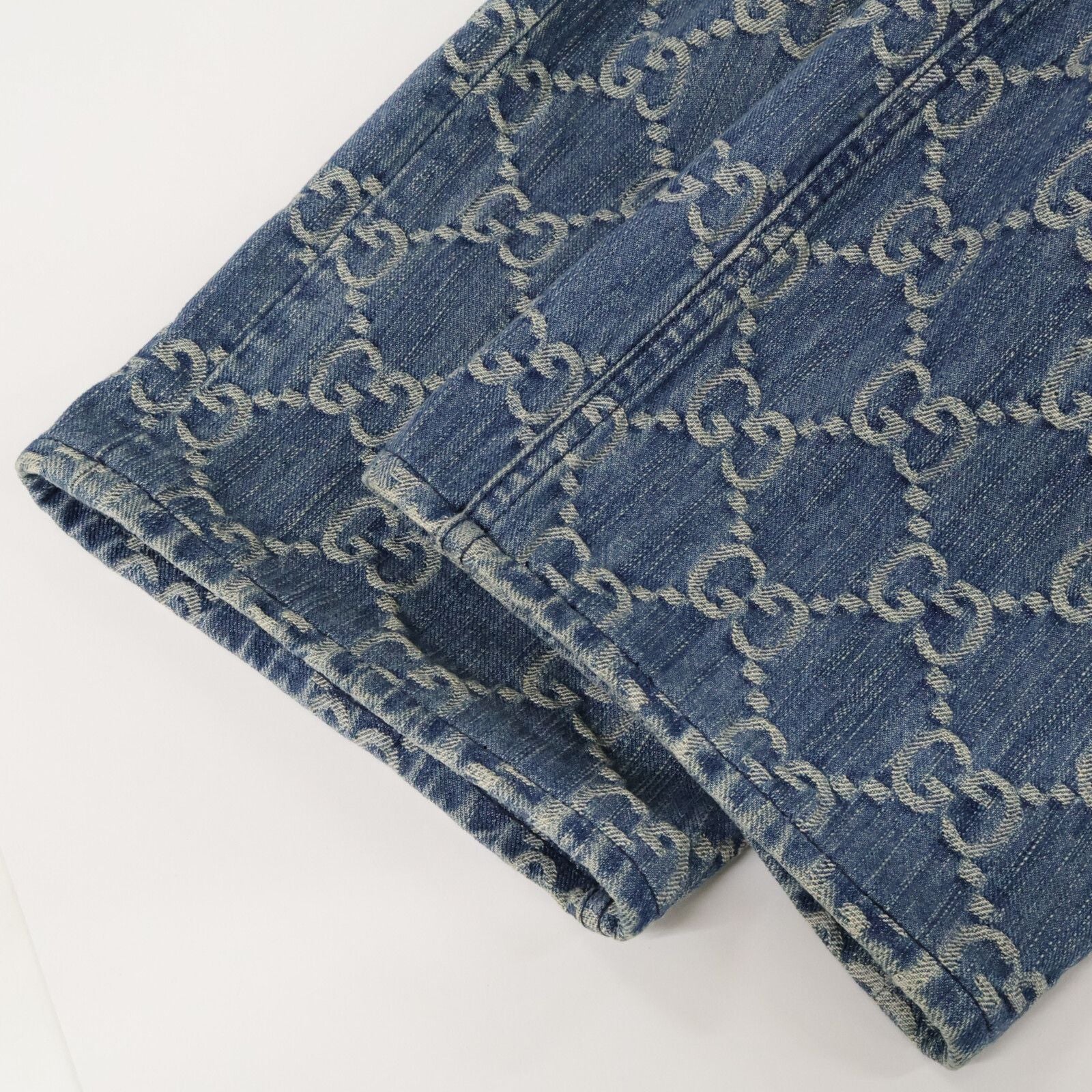 Gucci GG Jacquard Zip Fly Denim Pants 38 — view 7